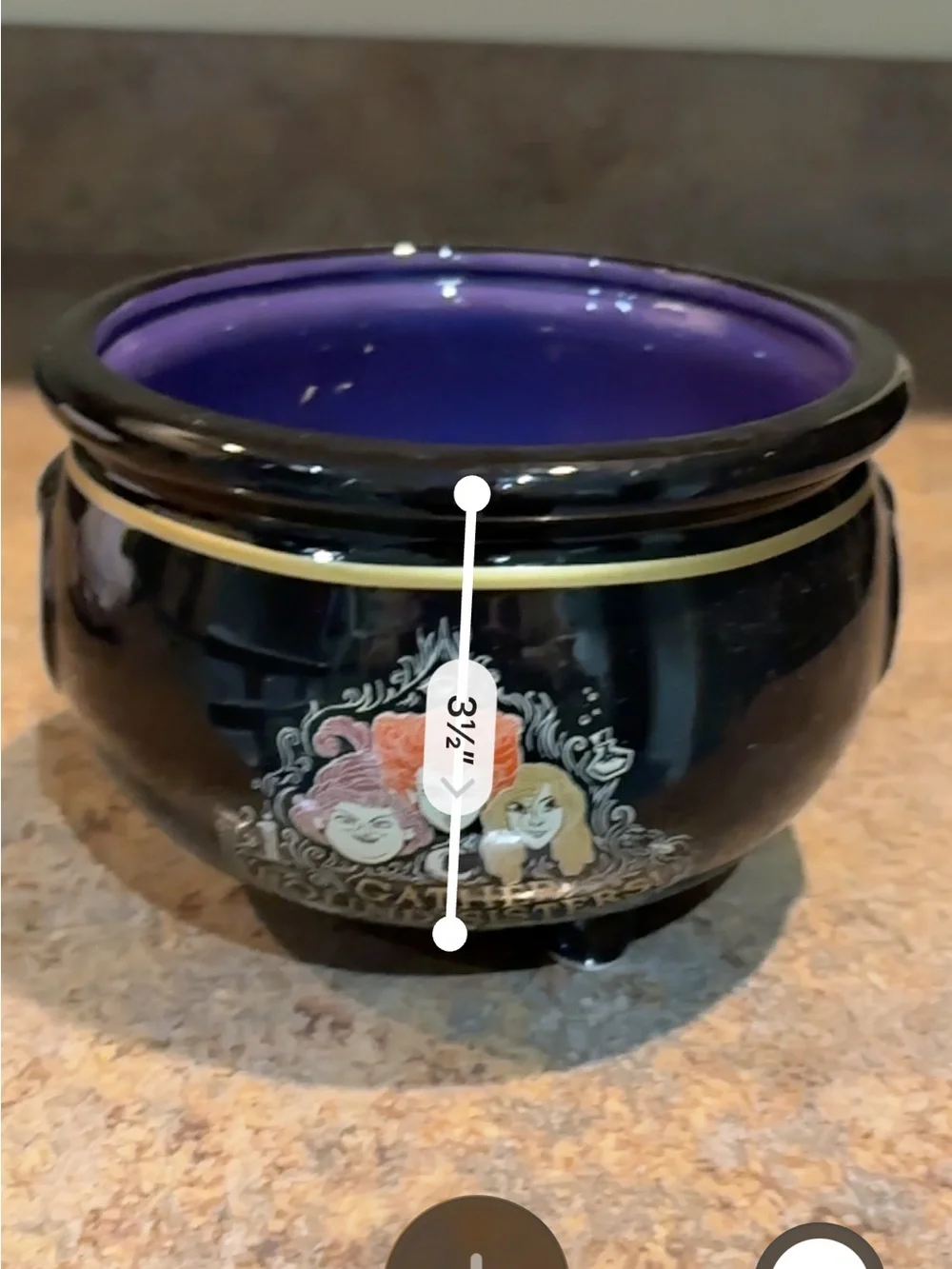 'Hocus Pocus' Cauldron bowl Halloween home decor
